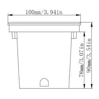 Low Voltage In-Ground LED Well Light with Brushed Stainless Steel Trim, 3W or 7W