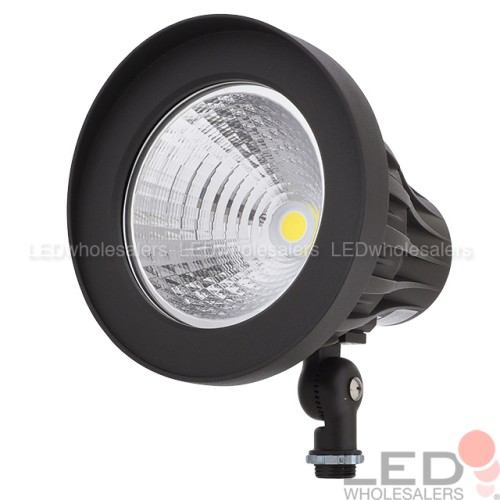 30W LED Round Outdoor Spot Light with 1/2" Threaded Knuckle Mount |