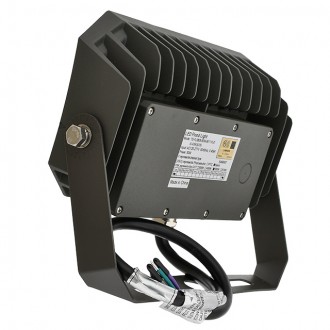 Series-8 50W LED Dimmable Outdoor Security Flood Light Fixture with Yoke Mount, UL-Listed