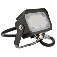 Series-8 15W LED Dimmable Outdoor Security Flood Light Fixture with Yoke Mount, UL-Listed, Warm-White 3000K
