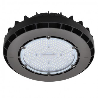 200W LED Round Pendant High Bay Light Fixture, UL-Listed & DLC-Qualified, Daylight 5000K