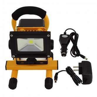 12-Watt Rechargeable Portable LED Work Light for Workshop Garage Jobsite Camping