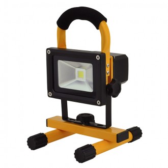 12-Watt Rechargeable Portable LED Work Light for Workshop Garage Jobsite Camping
