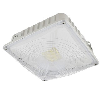 45-Watt Dimmable Outdoor LED Canopy Ceiling Light Fixture ETL-Listed, 100-240/277VAC