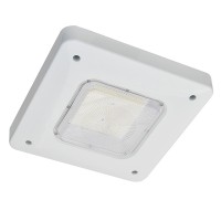 Dimmable Surface-Mount 150-Watt LED UL-Listed Canopy Light Fixture for Gas Stations, Daylight 5000K