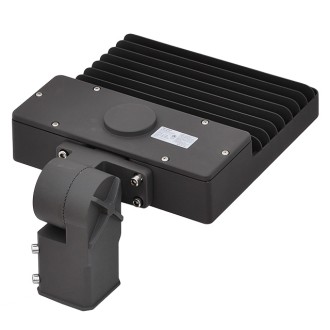 100W LED Parking Lot Low Profile Shoebox Area Security Light with Swivel Mounting Arm, ETL-Listed, Daylight 5000K