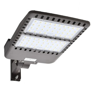 150W LED Parking Lot Low Profile Shoebox Area Security Light with Choice of Mounting Arm, ETL-Listed, Daylight 5000K