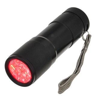 Red Light 9-LED Aviator Torch Astronomy 3x AAA Flashlight