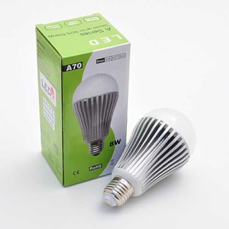 A70 8-Watt E27 Base Globe Shaped LED Light Bulb (Final Sale)