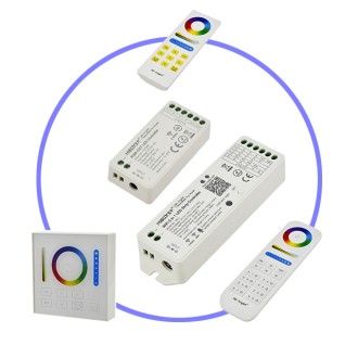 CC02 RF 5-Channel Smart Wi-Fi RF Receiver or Remote for Single-Color, CCT, RGB, RGBW, and RGB+CCT LED Strips CC02 RF 5-Channel Smart Wi-Fi RF Receiver or Remote for Single-Color, CCT, RGB, RGBW, and RGB+CCT LED Strips