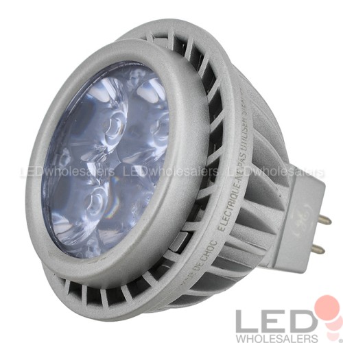 GE 7 Watt LED MR16 Spot Light Bulb with 10 Lens 12V AC DC 3000K 6 Pack LEDwholesalers