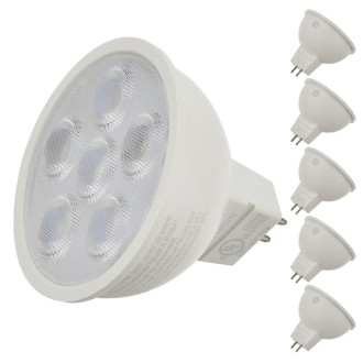 GE 4.5-Watt LED MR16 Flood Light Bulb with 35º Lens 12V AC/DC 2700K (6-Pack)