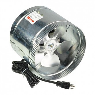 8” All Metal 400 CFM High Flow Inline Duct Air Booster Fan 8-Inch