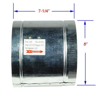 8” All Metal 400 CFM High Flow Inline Duct Air Booster Fan 8-Inch