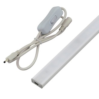 RS03 Linkable Low Profile Aluminum LED Rigid Strip for Display Case and Under Cabinet Lighting, 12-in