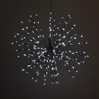 18-in Diameter 5-Function White and Blue Starburst Light with 240 LEDs