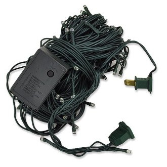 Linkable 33-ft 100-LED Green Wire String Light with Integrated Multi-Function Controller