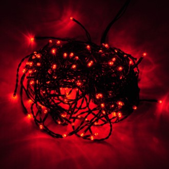 33-ft 100-LED Christmas Holiday Light String with Green Wire and Integrated Multifunction Controller